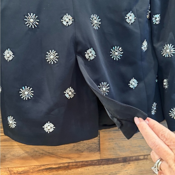 Ramy Brook Willa Black Embellished Blazer *OVERSIZED* - Picture 6 of 10